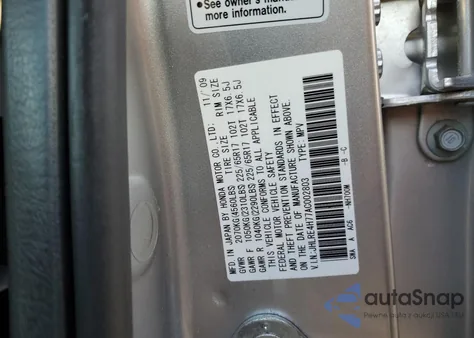 2010 Honda Cr-V Exl from USA, damaged, VIN JHLRE4H77AC002803